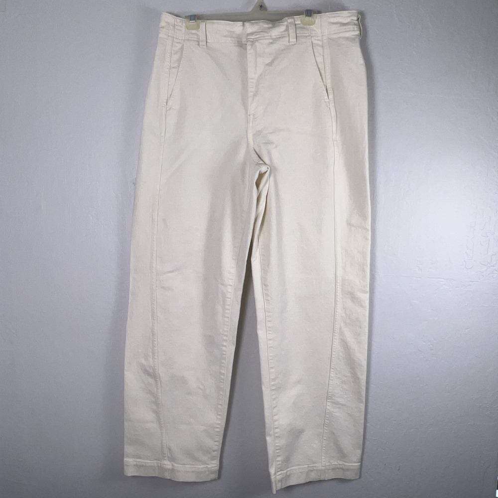Madewell Women's Denim Jeans - Cream/White. Size 32W, 32‎ inseam ✅ NWT